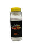 Bottle of Dead Bait Solutions Bait Salt on a white background